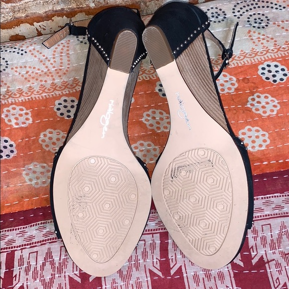 Halogen Studded Wedges US8.5 Black - Picture 5 of 6